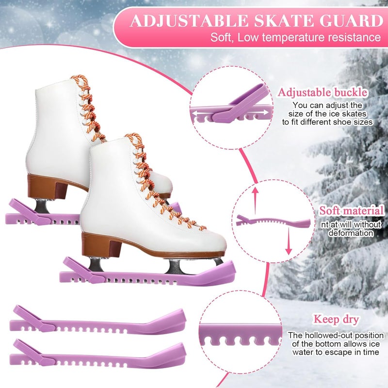 Sumind حراس زلاجات الهوكي أغطية شفرات الزلاجات واقي الشفرات ملحقات التزلج على الجليد للنساء في التزلج الفني - Image 4